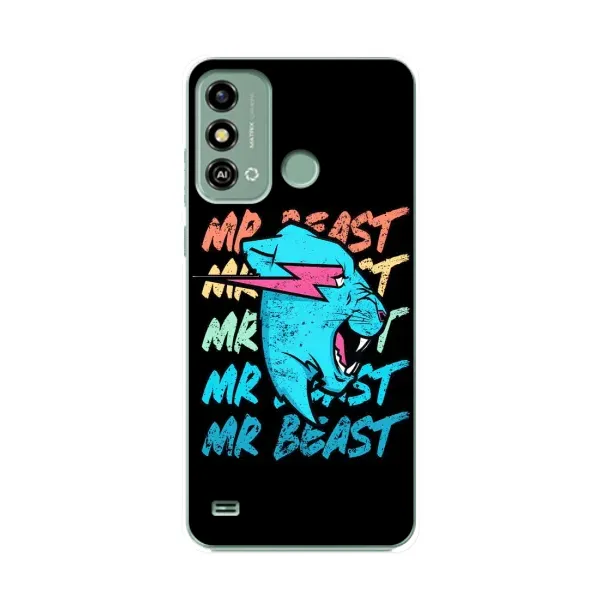 Чехол с принтом «logo Mr beast» для ZTE Blade A53 Чехол с принтом «logo Mr beast» для ZTE Blade A53