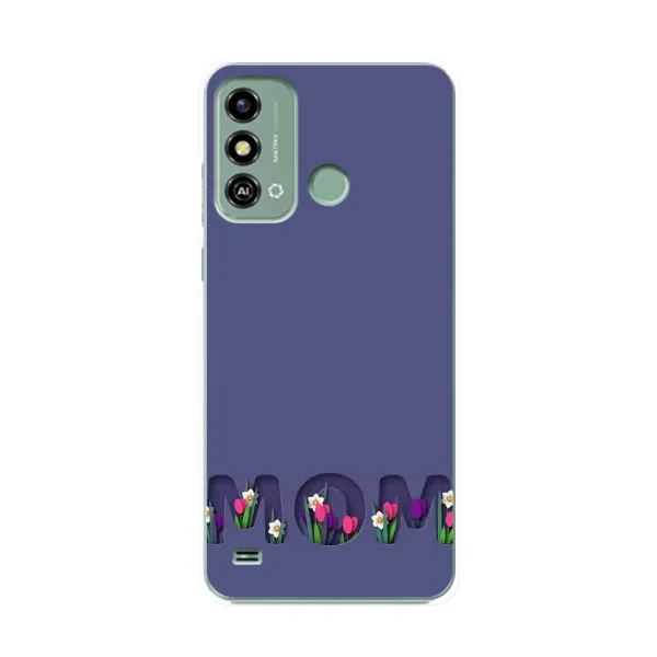 Чехол с принтом «Мама в цветах» для ZTE Blade A53