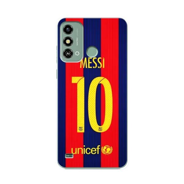 Чехол с принтом «Messi Barca 10» для ZTE Blade A53