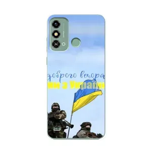 Чохли (Доброго вечора, ми за України) для ЗТЕ Блейд А53 (AlphaPrint) (Ми з України)