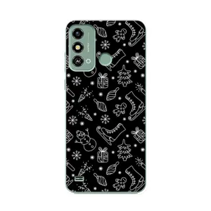 Новорічні, Святкові Чохли для ZTE Blade A53 - 2024 год (Новорічний фон)