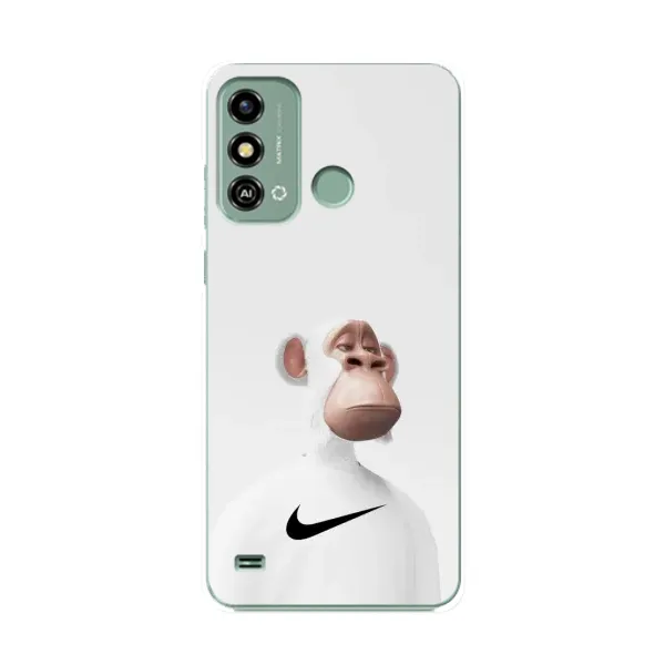 Чехол с принтом «обезьяна NFT Nike» для ZTE Blade A53 Чехол с принтом «обезьяна NFT Nike» для ZTE Blade A53