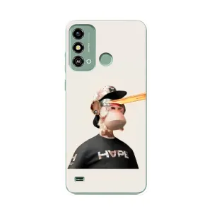 Чехол с принтом «обезьяна NFT в очках» для ZTE Blade A53