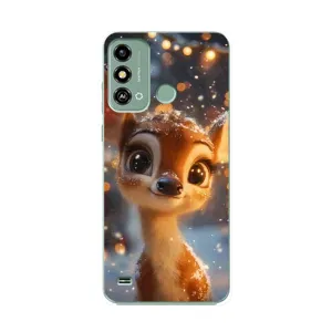 Чехол с принтом «Олененок среди гирлянд» для ZTE Blade A53