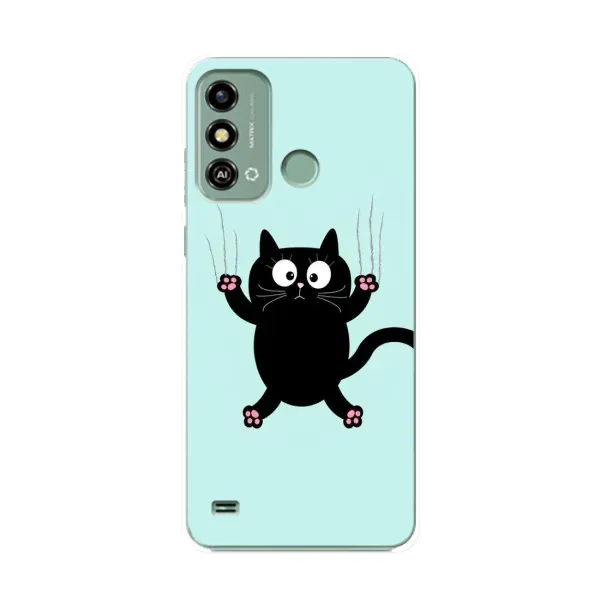 Чохол з принтом «Падаючий кіт» для ZTE Blade A53