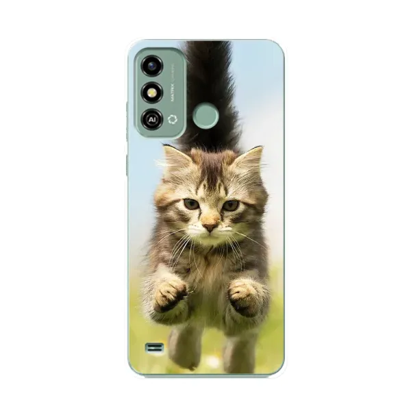 Чехол с принтом «Прыжок кота» для ZTE Blade A53 Чехол с принтом «Прыжок кота» для ZTE Blade A53