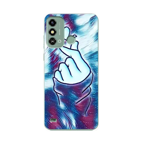 Чехол с принтом «Радужное сердце» для ZTE Blade A53