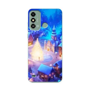 Рождественские Чехлы для ZTE Blade A53 (VPrint) (Рождественский город)