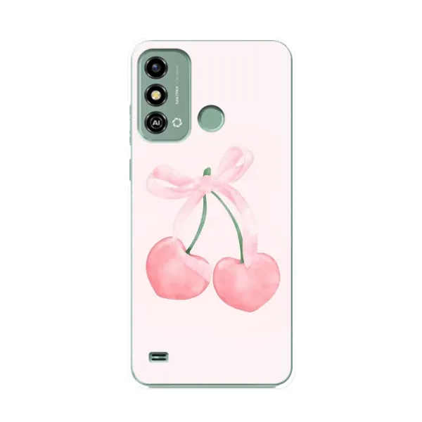Чехол с принтом «Розовые вишни» для ZTE Blade A53