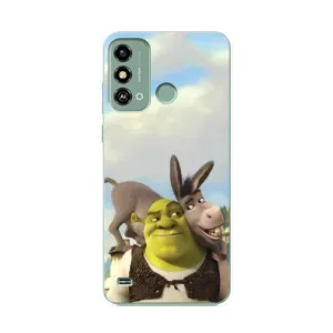Чохол з мультфільмом Шрек на ZTE Blade A53 (Шрек та Осел)