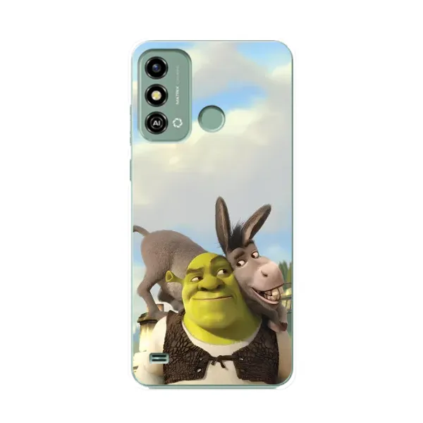 Чохол з принтом «Шрек та Осел» для ZTE Blade A53