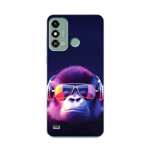Чехол с принтом «Стильная обезьяна» для ZTE Blade A53