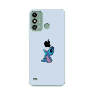 Чохол з принтом Стіч на ZTE Blade A53 (Stitch apple)