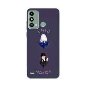 Чохли Венсдей на ZTE Blade A53 Уенсдей (AlphaPrint) (Венздей і подруга)