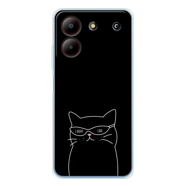 Чохол з принтом «Байдужий кіт» для ZTE Blade A54