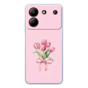Чехол с принтом «Букет цветов» для ZTE Blade A54