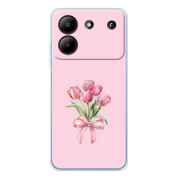 Чехол с принтом «Букет цветов» для ZTE Blade A54