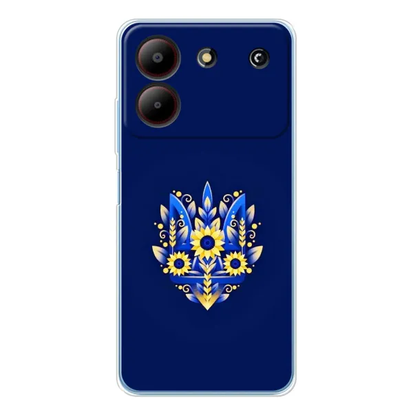 Чехол с принтом «Цветочный Герб» для ZTE Blade A54 Чехол с принтом «Цветочный Герб» для ZTE Blade A54