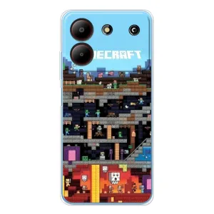 Чехол с принтом «фон Minecraft» для ZTE Blade A54