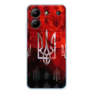Украинские Чехлы для ZTE Blade A54 с картинкой УПА (AlphaPrint) (ГЕРБ УПА)