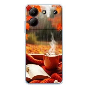 Чехол с принтом «Кофе и дождь» для ZTE Blade A54