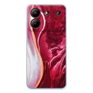 Чохол з принтом «Мрамор червоний» для ZTE Blade A54