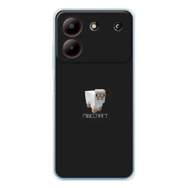 Чехол с принтом «Овечка Майнкрафт» для ZTE Blade A54