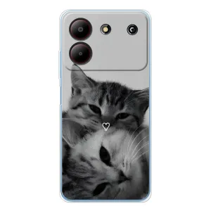 Чохол з принтом «Пара котів» для ZTE Blade A54