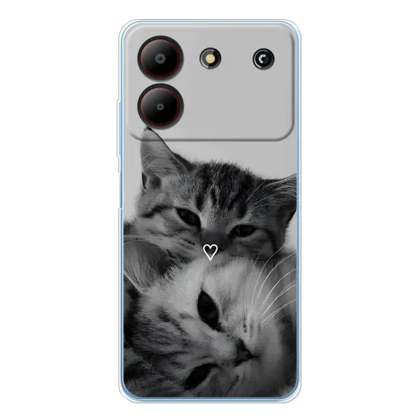 Чохол з принтом «Пара котів» для ZTE Blade A54