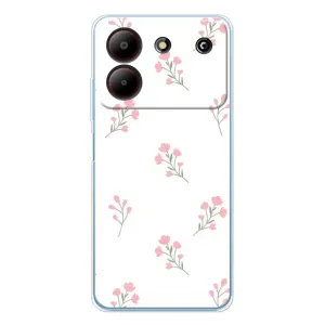 Чехол с принтом «Розовые цветы» для ZTE Blade A54