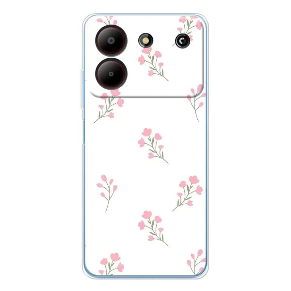 Чехол с принтом «Розовые цветы» для ZTE Blade A54