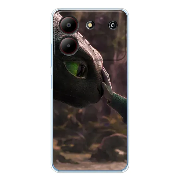 Чехол с принтом «Сцена с драконом» для ZTE Blade A54 Чехол с принтом «Сцена с драконом» для ZTE Blade A54