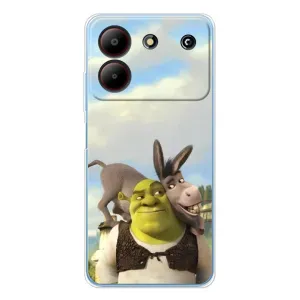 Чохол з мультфільмом Шрек на ZTE Blade A54 (Шрек та Осел)