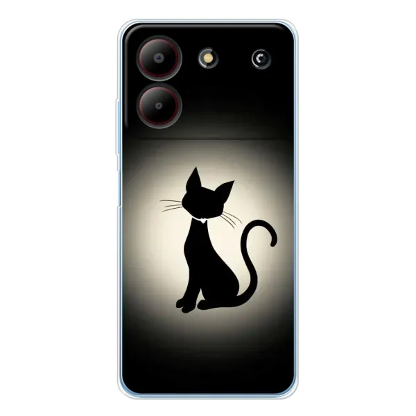 Чохол з принтом «Силует котика» для ZTE Blade A54 Чохол з принтом «Силует котика» для ZTE Blade A54
