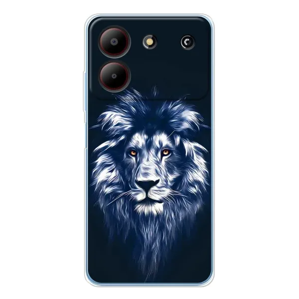 Чехол с принтом «Синий Лев» для ZTE Blade A54 Чехол с принтом «Синий Лев» для ZTE Blade A54