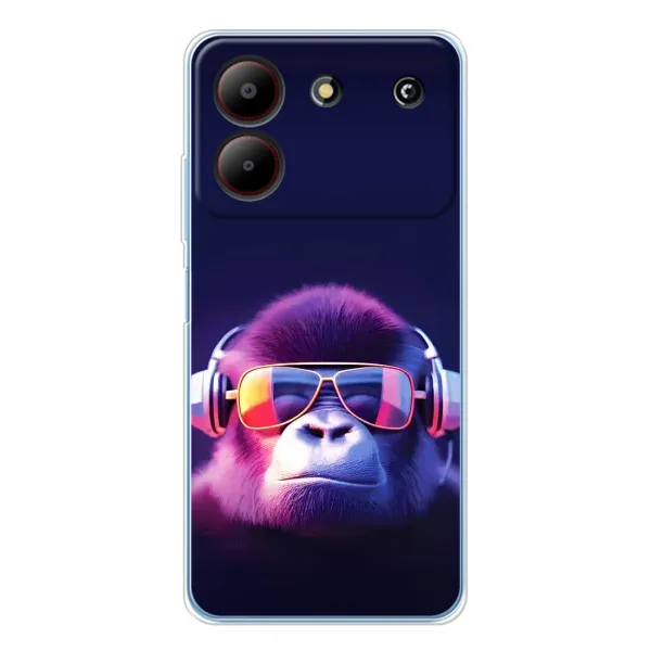 Чохол з принтом «Стильна мавпа» для ZTE Blade A54
