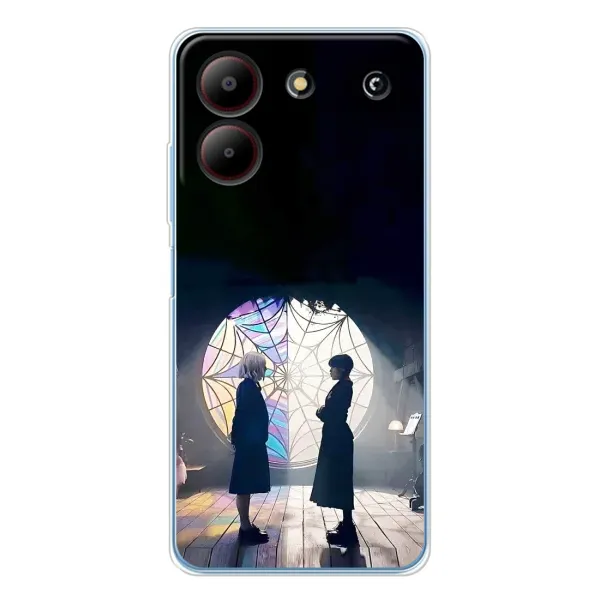 Чехол с принтом «Уэнздей и Инид» для ZTE Blade A54