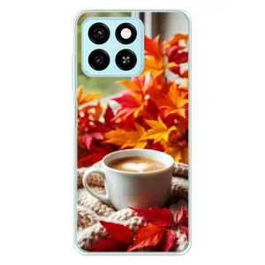 Чехол с уникальным дизайном «Осень с кофе» для ZTE Blade A55