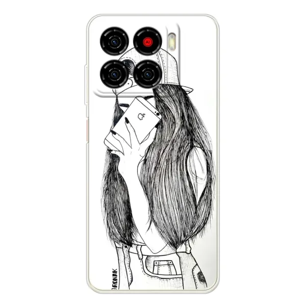 Чехол с принтом «Фото девочки» для ZTE Blade A56