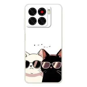 Чехол с рисунком кот на ZTE Blade A56