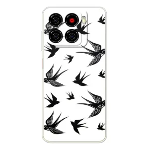 Чехол с птицами на ZTE Blade A56 (VPrint)