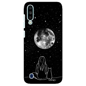 Чохол з малюнком кіт на ZTE Blade A7 (2020) (Дівчина з котом)