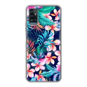Чехол с принтом «Красочные цветы» для ZTE Blade A71