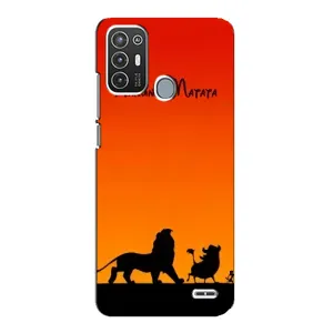 Чохол Король лев на ZTE Blade А72 (Акуна Матата закат)