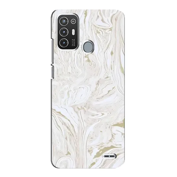 Чехол с принтом «Белый мрамор» для ZTE Blade A72