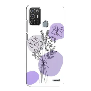 Чохол з принтом «Букет фіолетова абстракція» для ZTE Blade A72