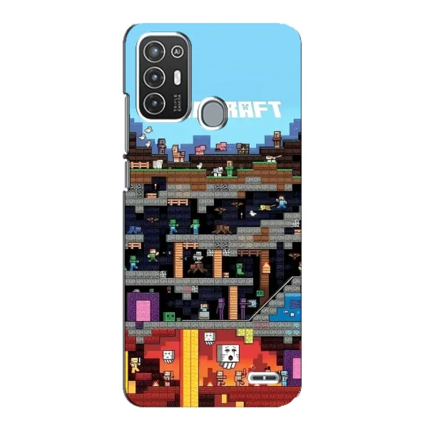 Чехол с принтом «фон Minecraft» для ZTE Blade A72 Чехол с принтом «фон Minecraft» для ZTE Blade A72