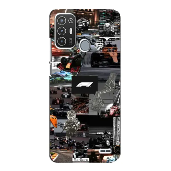 Чохол з принтом «Гоночний колаж Ф1» для ZTE Blade A72