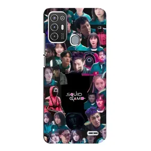 Чохол Гра в кальмара для ZTE Blade A72 (Колаж Гра кальмара)