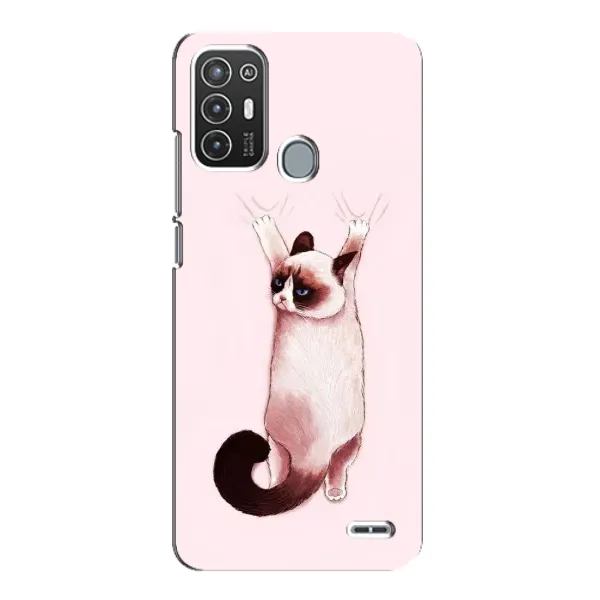 Чехол с принтом «Котик падает» для ZTE Blade A72